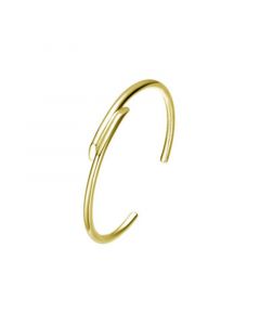 RA 14K Gold Plated Bypass Cuff Bracelet