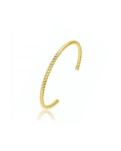 RA 14K Gold Plated Beaded Cuff Bracelet