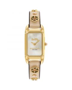 Women's Cadie Quartz Ivory Leather Strap Watch 17.5mm x  28.5mm