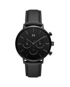 Men's Quartz Legacy Leather Black Watch 42mm