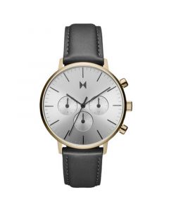 Men's Legacy Quartz Traveller Leather Gray Watch 48mm