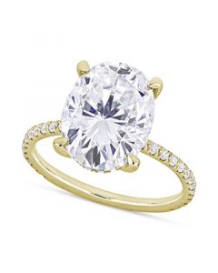 Moissanite Oval Ring (4-7/8 ct. t.w.) in 10k Gold