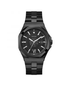 Men's Analog Black Stainless Steel Watch 42mm