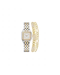 Women's Analog Silver-Tone and Gold-Tone Metal Alloy Watch 26mm and, 3 Pieces