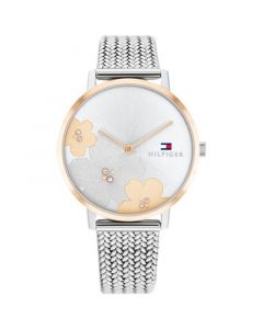 Women's 2H Silver-Tone Stainless Steel Mesh Bracelet Watch 35mm