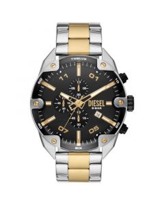 Men's Spiked Chronograph Two-Tone Stainless Steel Watch 49mm