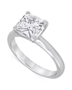 Certified Lab Grown Diamond Princess-Cut Solitaire Engagement Ring (4 ct. t.w.) in 14k Gold