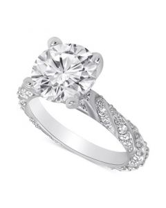 Certified Lab Grown Diamond Solitaire Twist Engagement Ring (3-1/2 ct. t.w.) in 14k Gold