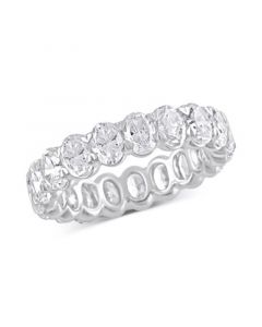 Certified Lab Grown Diamond Oval-Cut Eternity Band (4 ct. t.w.) in 14k Gold