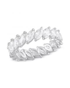 Certified Lab Grown Diamond Marquise-Cut Eternity Band (3 ct. t.w.) in 14k Gold