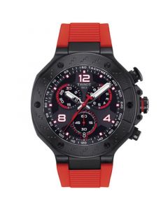 Men's Swiss Chronograph T-Race MotoGP Limited Edition Red Strap Watch 45mm