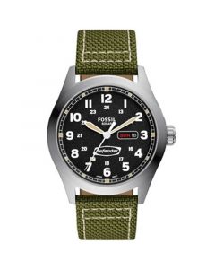 Men's Defender Solar Green Nylon Strap Watch, 46mm