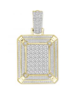 Men's Diamond Cluster Pendant (2 ct. t.w.) in 10k Gold