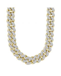 Men's Diamond Cuban Link 22" Chain Necklace (2-1/2 ct. t.w.) in 10k Gold