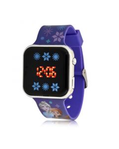 Children's Frozen 2 Light Emitting Diode Purple Silicone Strap Watch 32mm