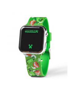 Children's Light Emitting Diode Green Silicone Strap Watch 32mm