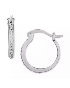 Crystal Small Hoop Earrings, 0.59", Created for Macy's