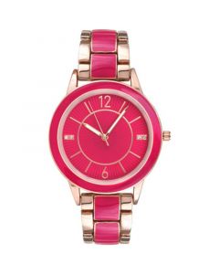 INC International Concepts Women's Pink & Gold-Tone Bracelet Watch 39mm, Created for Macy's