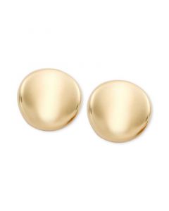 Disc Stud Earrings in 14k Gold