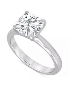 Certified Lab Grown Diamond Cushion-Cut Solitaire Engagement Ring (5 ct. t.w.) in 14k Gold