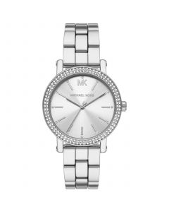 Women's Corey Three-Hand Silver-Tone Alloy Watch 38mm