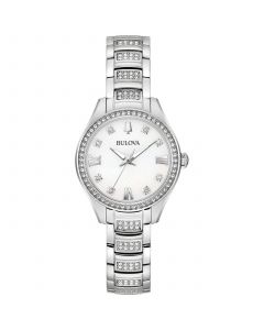 Women's Crystal Stainless Steel Bracelet Watch 29mm