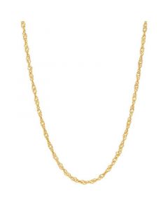 Singapore Link 20" Chain Necklace in 14k Gold