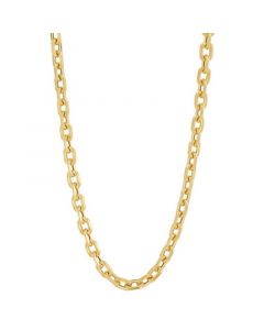 Square Link 22" Chain Necklace in 10k Gold