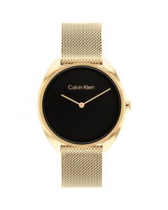 Women's Gold-Tone Stainless Steel Mesh Bracelet Watch 34mm