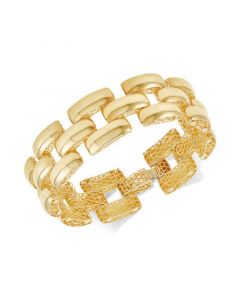 Stampato Panther Link Bracelet in 14k Gold