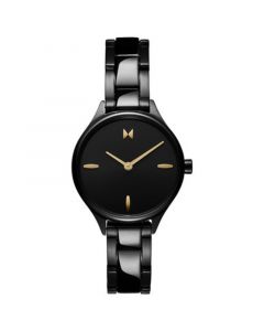 Women's Reina Black Stainless Steel Bracelet Watch 30mm