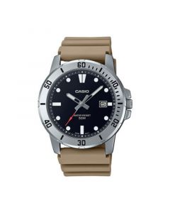 Men's Three-Hand Tan Resin Watch 45mm, MTPVD01-5EV