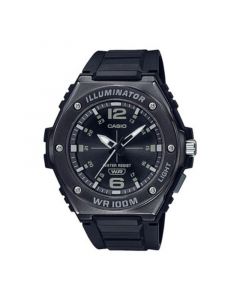 Men's Three-Hand Black Resin Watch 49.6mm, MWA100HB-1AV