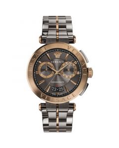 Men's Swiss Chronograph Aion Two Tone Bracelet Watch 45mm