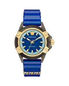 Men's Swiss Icon Active Blue Silicone Strap Watch 42mm