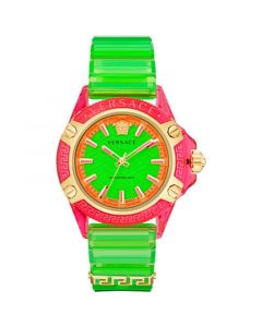 Men's Swiss Icon Active Green Silicone Strap Watch 42mm