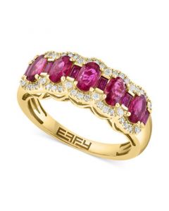 EFFY® Ruby (1-1/4 ct. t.w.) & Diamond (1/4 ct. t.w.) Ring in 14k Gold