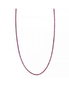 EFFY® Ruby 18" Tennis Necklace (6-7/8 ct. t.w.) in Sterling Silver (Also available in Sapphire and Emerald)