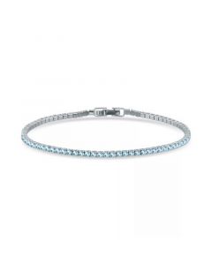 Black Cubic Zirconia Tennis Bracelet in Sterling Silver (Also in White, Purple, Pink, Aqua, & Green), Created for Macy's