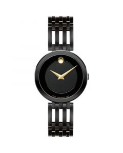 Women's Esperanza Swiss Quartz Black Physical Vapour Deposition Watch 28mm