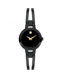 Women's Amorosa Swiss Quartz Black Physical Vapour Deposition Watch 24mm