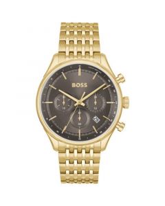 Men's Gregor Quartz Chronograph Ionic Plated Gold-Tone Steel Watch 45mm