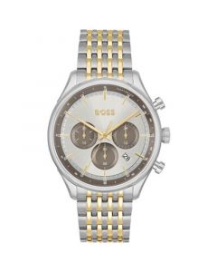 Men's Gregor Quartz Chronograph Stainless Steel and Ionic Gold-Tone Plated Steel Watch 45mm