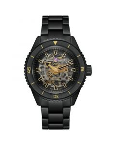 Men's Swiss Automatic Captain Cook Black High-Tech Ceramic Bracelet Watch 43mm - Limited Edition