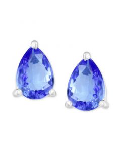 EFFY® Tanzanite Pear Stud Earrings (1-1/6 ct. t.w.) in Sterling Silver