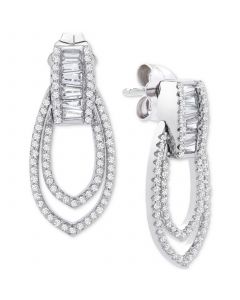 Diamond Earrings (1/2 ct. t.w.) in 14k White Gold, Created for Macy's