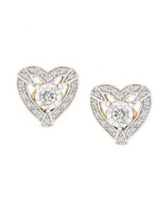 Heart Halo Stud Earrings (1/4 ct. t.w.) in 14k Gold