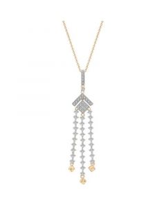 (1/2 ct. t.w.) Chandelier Necklace in 14k Gold, 18" + 2" extender, Created for Macy's