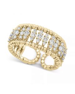 Diamond Openwork Flex Ring (7/8 ct. t.w.) in 14k White or Yellow Gold