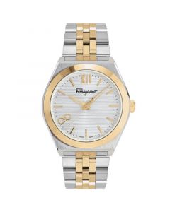 Men's Swiss Vega Two-Tone Stainless Steel Bracelet Watch 40mm